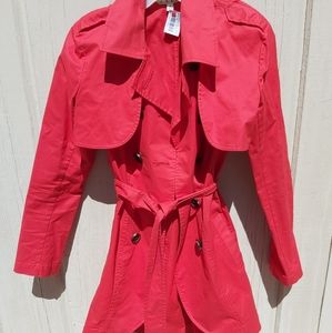 Woman red coat size 4